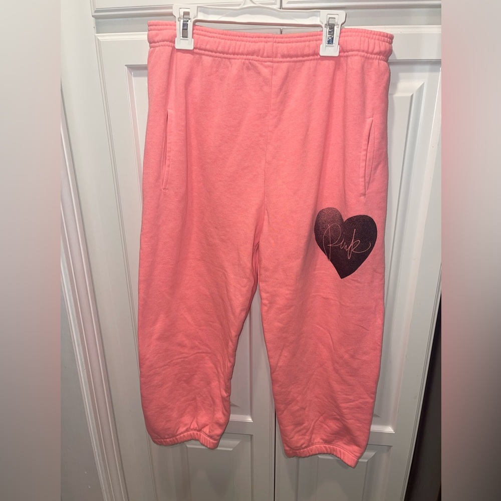 PINK VS Pink Sweatpants Cropped womens‎ XS